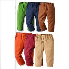 Boys Pants Manufacturer - Khaki Children Autumn 2025 Spring Autumn New Student Uniform Pants Baby Cotton Casual