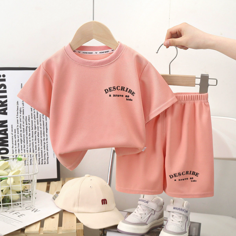 Children's Short-sleeved Suits Manufacturer - 25 New Summer Boys Clothes Girls Shorts T-shirts Baby Clothes & OEM