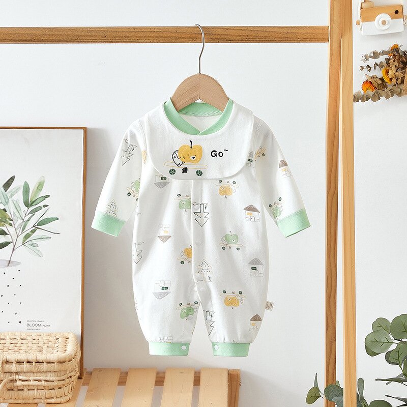 Infant Conjunctivated Clothing Manufacturer - Cotton Newborn Climbing Baby Clothes Young Children Without Bone Sewing