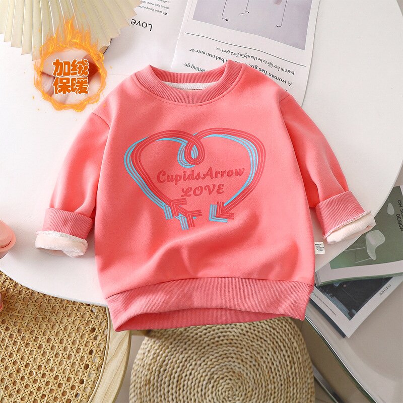 Children's Sweatshirts Manufacturer - Autumn Winter Thickened Fleece for Middle Large Children Cartoon Single-piece