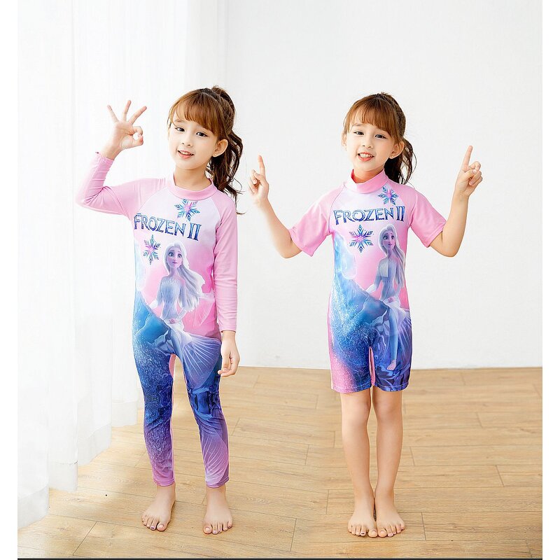 Children's Surfing Clothing Manufacturer - Long-sleeved Cartoon Cute Swimsuit Beach Clothes