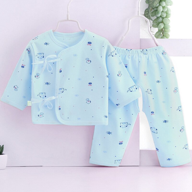 Newborn Underwear Set Manufacturer - 2023 Autumn New Pure Cotton Two-piece Pajamas