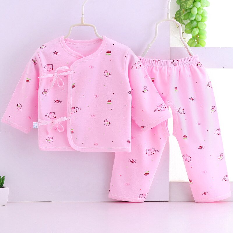 Newborn Underwear Set Manufacturer - 2023 Autumn New Pure Cotton Two-piece Pajamas