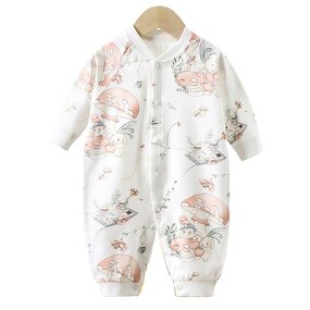 Baby Romper Manufacturer - 2025 Long Sleeve Spring Autumn Infant Jumpsuit Pure Cotton Crawling Boneless