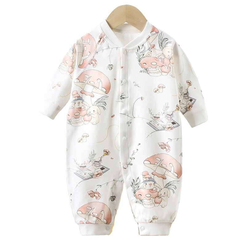 Baby Romper Manufacturer - 2025 Long Sleeve Spring Autumn Infant Jumpsuit Pure Cotton Crawling Boneless