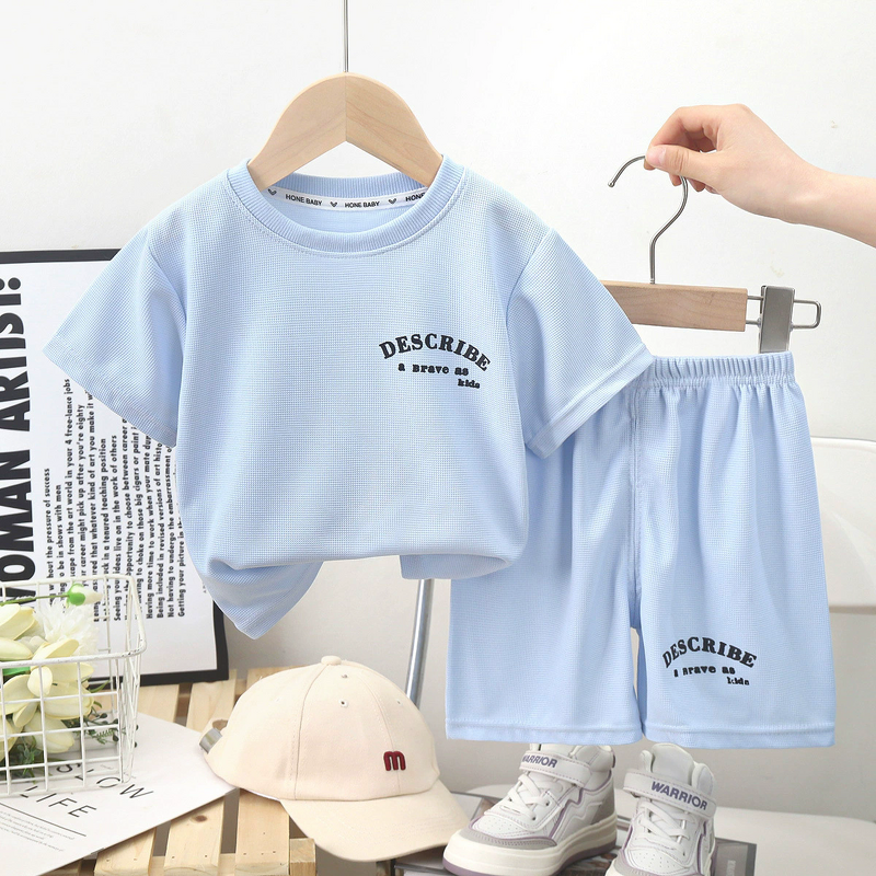 Children's Short-sleeved Suits Manufacturer - 25 New Summer Boys Clothes Girls Shorts T-shirts Baby Clothes & OEM