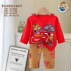 Children's Pajamas Manufacturer - 2025 Spring Autumn Printed Cartoon Casual Home Clothes Suit Factory