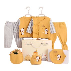 Newborn Clothing Set Manufacturer - Cotton Seven-piece Baby Combed Cotton Grinding Clothes