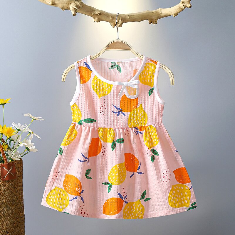 Girl Floral Dress Manufacturer - Hot-selling Summer New Foreign Style Cute Vest Skirt Thin Baby Skirt