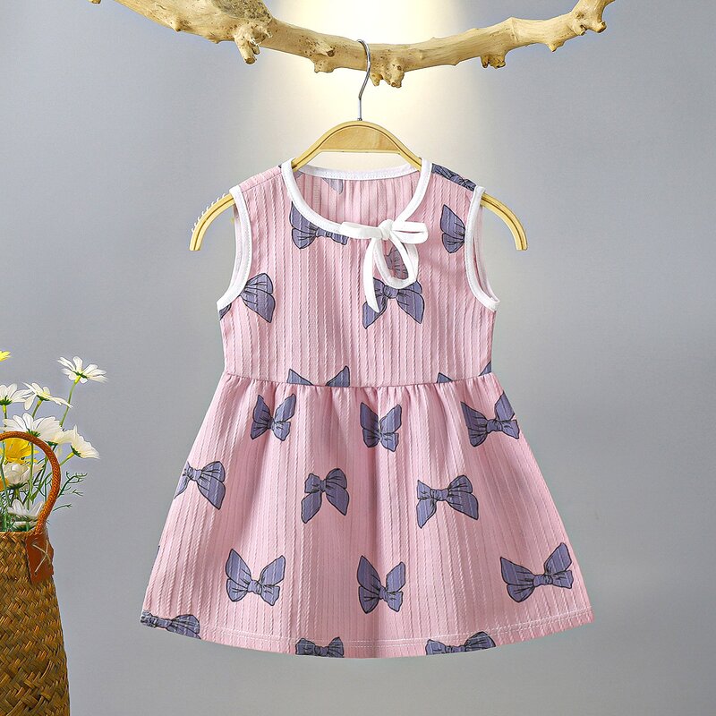 Girl Floral Dress Manufacturer - Hot-selling Summer New Foreign Style Cute Vest Skirt Thin Baby Skirt
