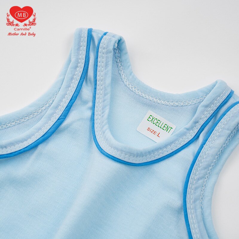 Newborn Baby Set Manufacturer - 25 Summer New Style Base Color Vest Cotton Pants Sleeveless Card Packaging Color Edge 2-piece