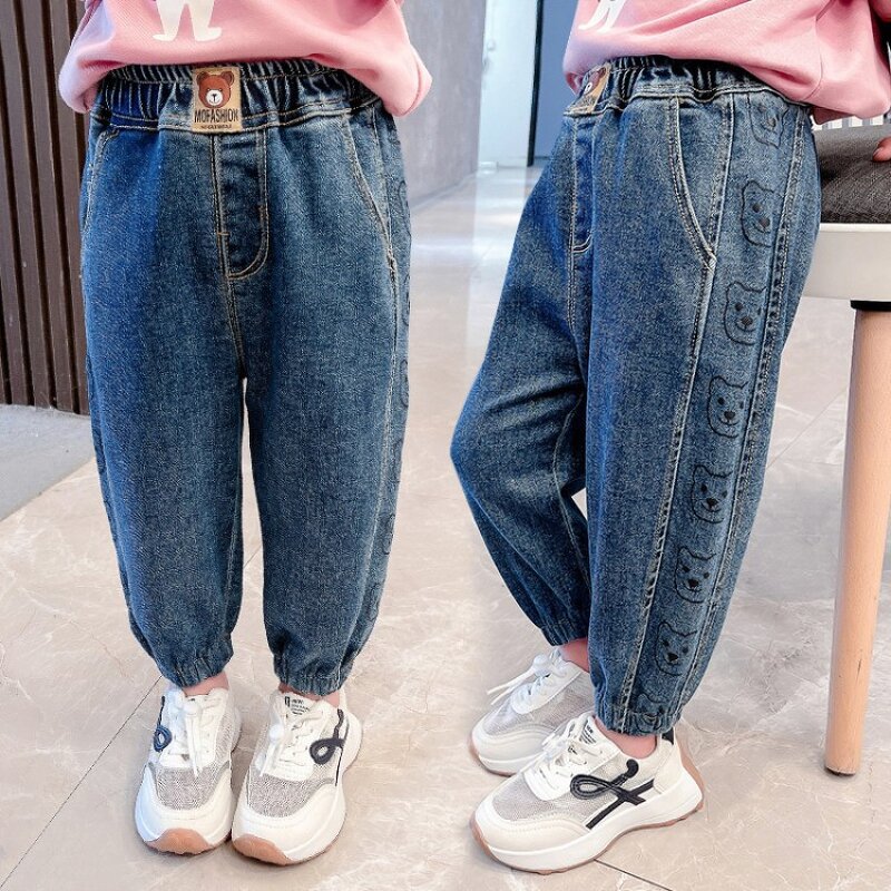 Children's Western Pants Manufacturer - Spring Autumn 2023 New Autumn Girl Baby Bear Pants