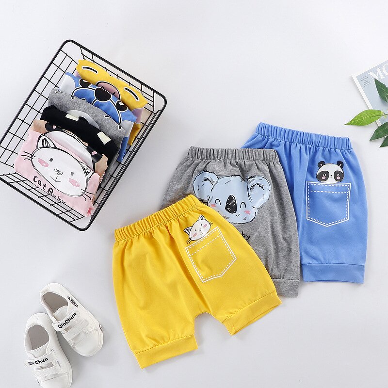 Children's Pants Manufacturer - 2023 Summer New Korean Boys Girls Sediment Baby Farts Leisure Pants