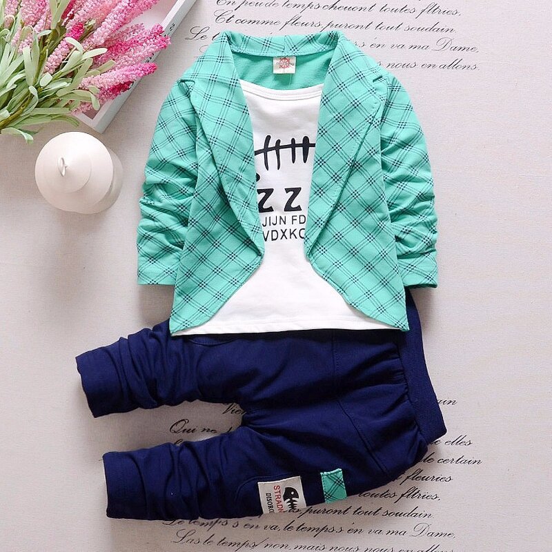 Boys Suit Manufacturer - 25 Spring Autumn New Infant Gentleman Suit 0-4 Years Old 2-Piece Kids Winter Canvas Fabric