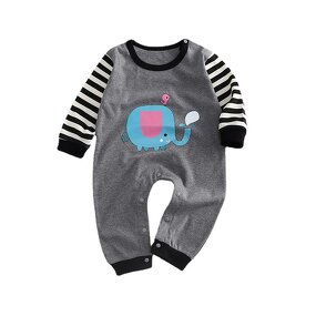 Infant Clothing Manufacturer - Spring Autumn 2023 New Crane Babies Open Crotch Newborn Pajamas