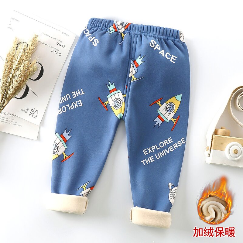 Children's Velvet Pants Manufacturer - 23 Autumn Winter New Thick Warm Pants Leggings