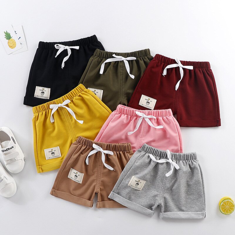 Children's Shorts Manufacturer - 2023 Boys Girls Casual Elastic Pants Summer Wearing