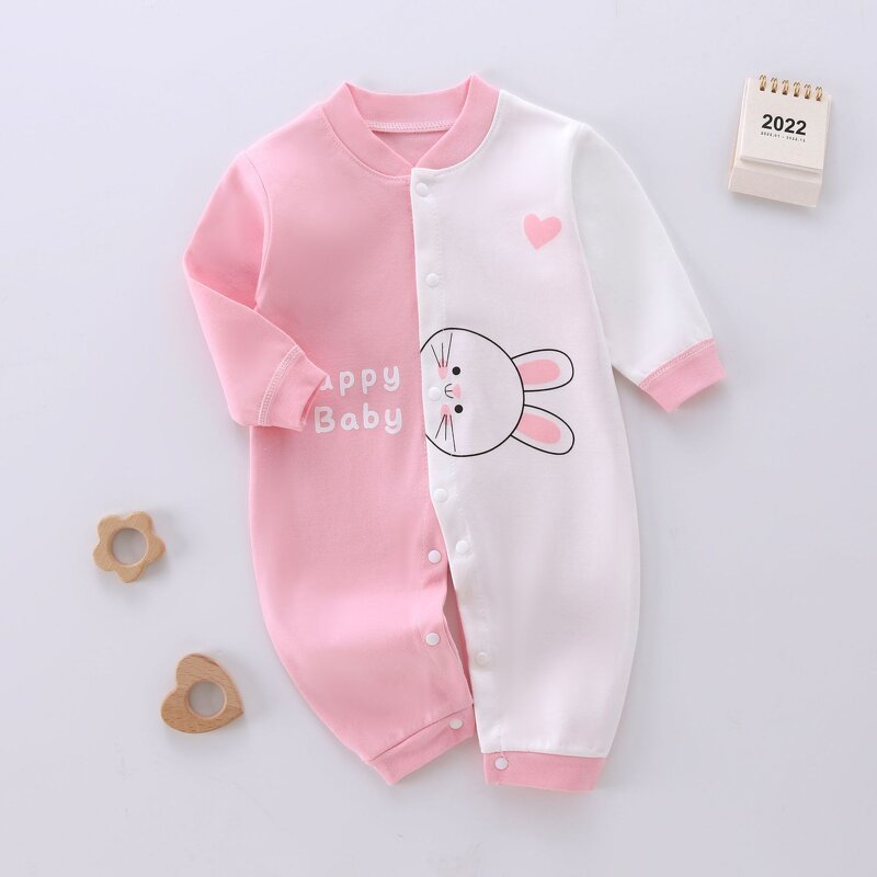 Baby Boneless Clothing Manufacturer - Autumn Winter Long-sleeved Combed Cotton Print Climbing Clothes