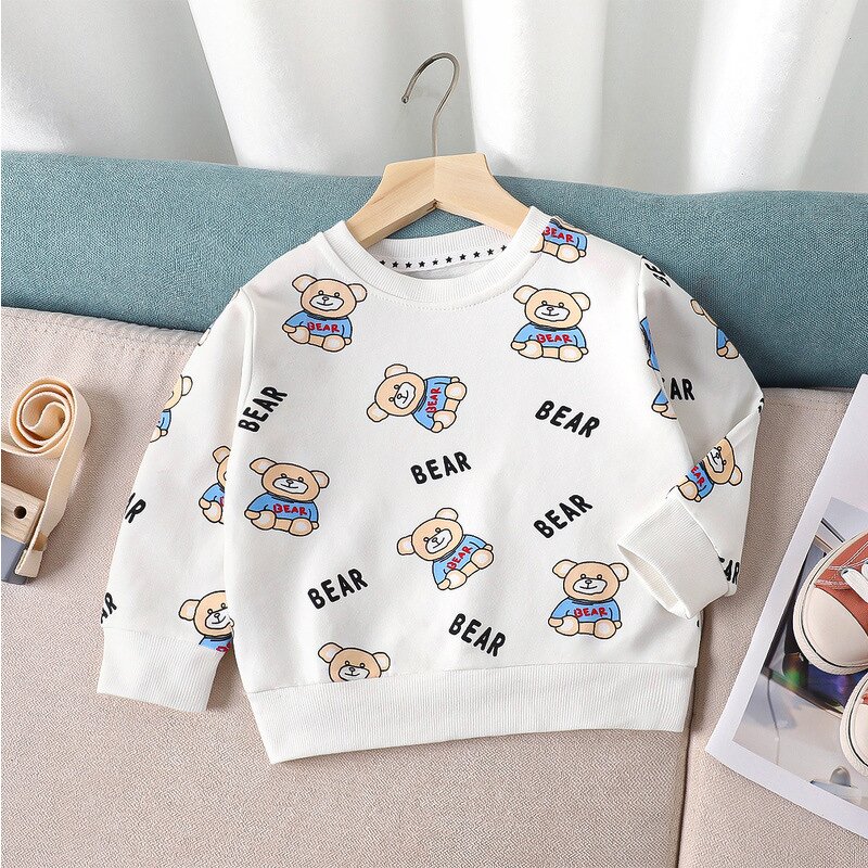 Kids T-shirt Manufacturer - Wholesale 25 New Spring Autumn Printed for Middle Large Children Cartoon Single-piece