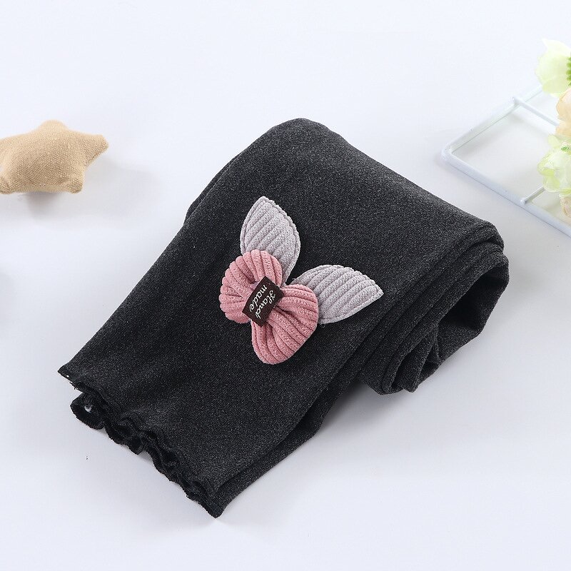 Children's Bottom Pants Manufacturer - Autumn Winter New Korean Baby Elastic Trousers Cartoon Girl Thin Exterior