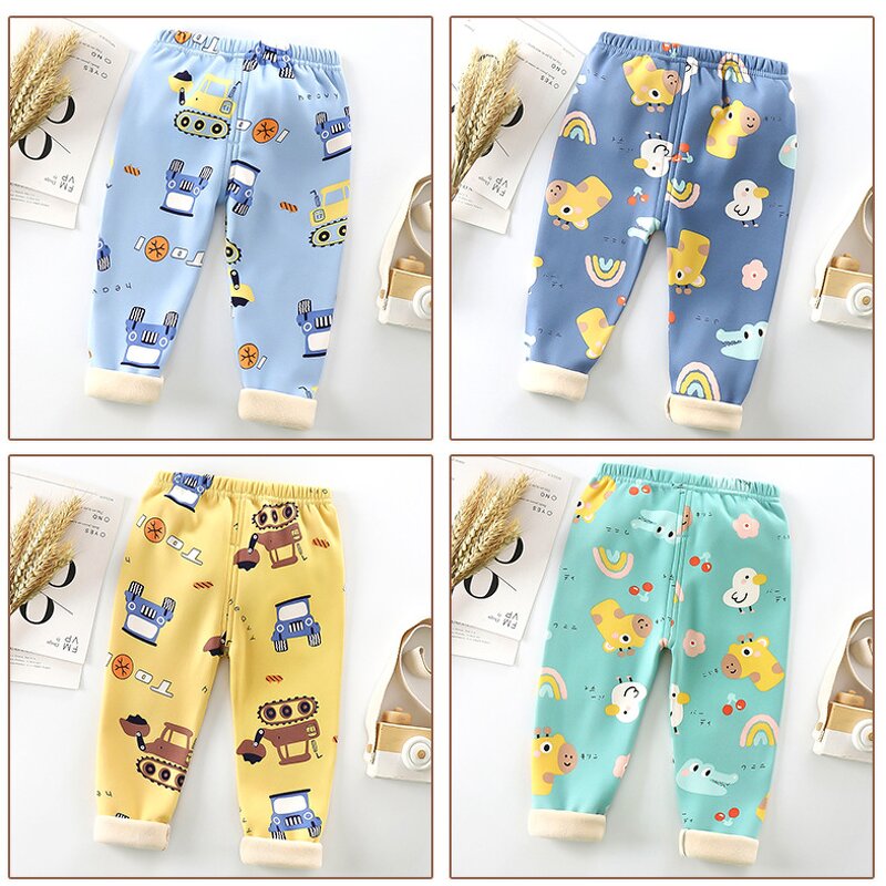 Children's Velvet Pants Manufacturer - 23 Autumn Winter New Thick Warm Pants Leggings