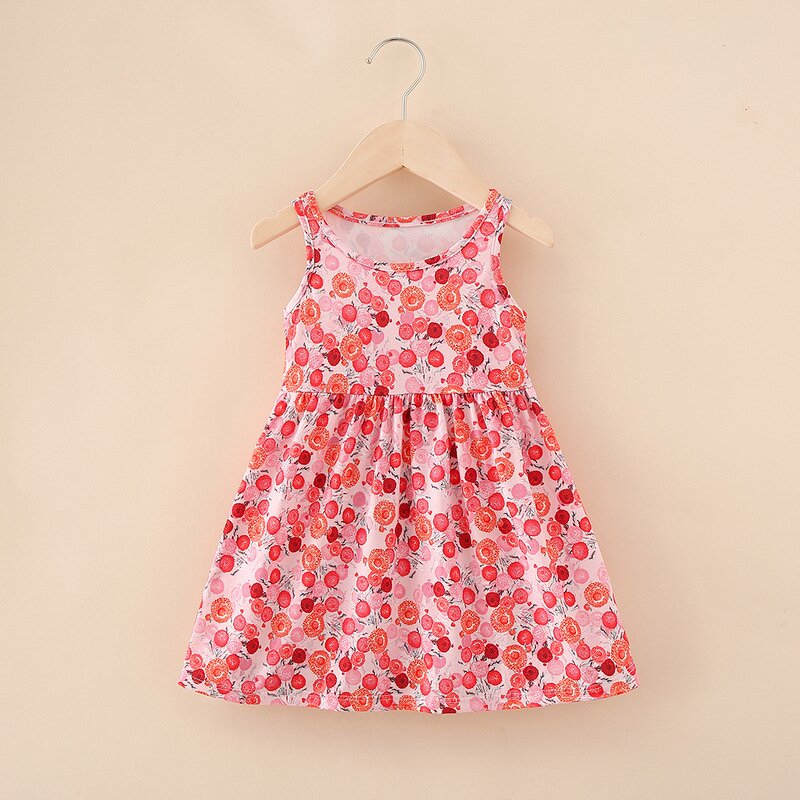 Girls A-line Skirt Manufacturer - Summer Korean Young Children Universal Printed Milk Silk Children's
