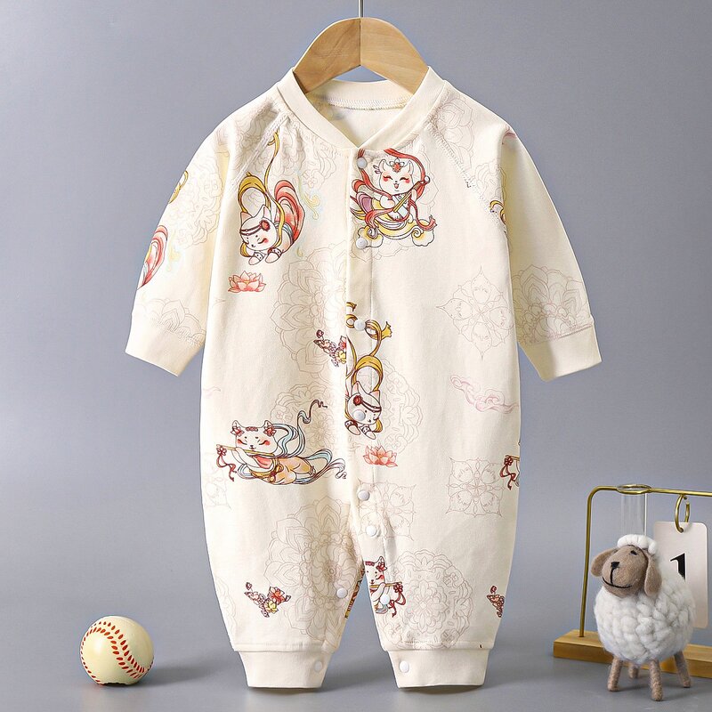 Baby Romper Manufacturer - 2025 Long Sleeve Spring Autumn Infant Jumpsuit Pure Cotton Crawling Boneless