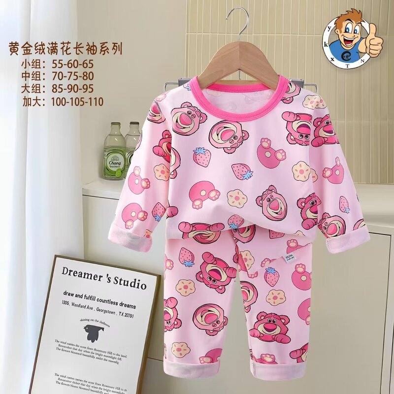Children's Long-sleeved Suit Manufacturer - 0-10 Years Cotton Foreign Trade Boys Girls Autumn Pajamas