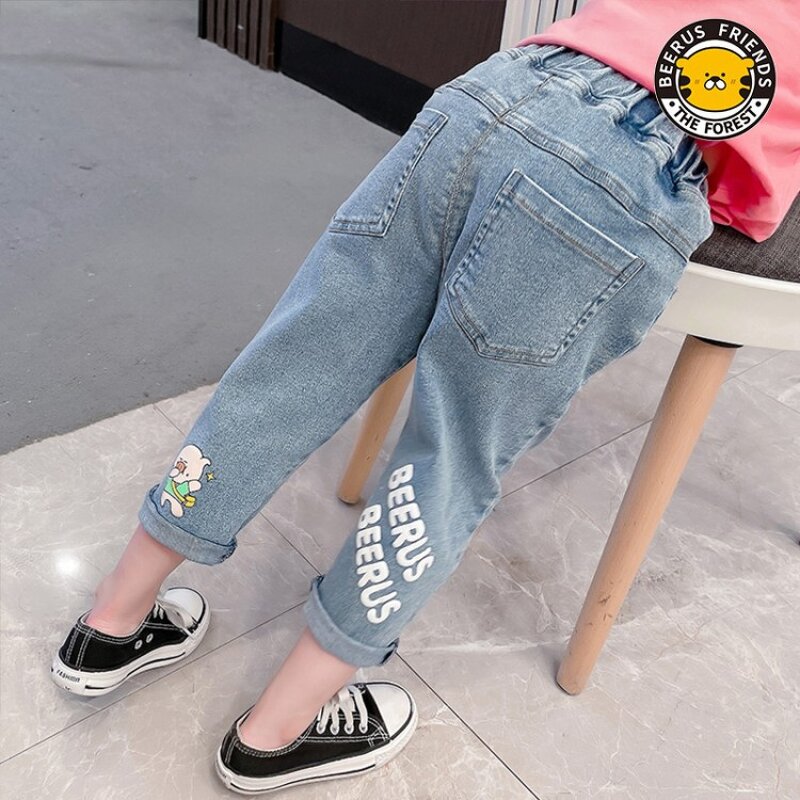 Children's Pants Manufacturer - Spring Autumn New Children's Autumn Treasure Trousers Wild Baby Jeans