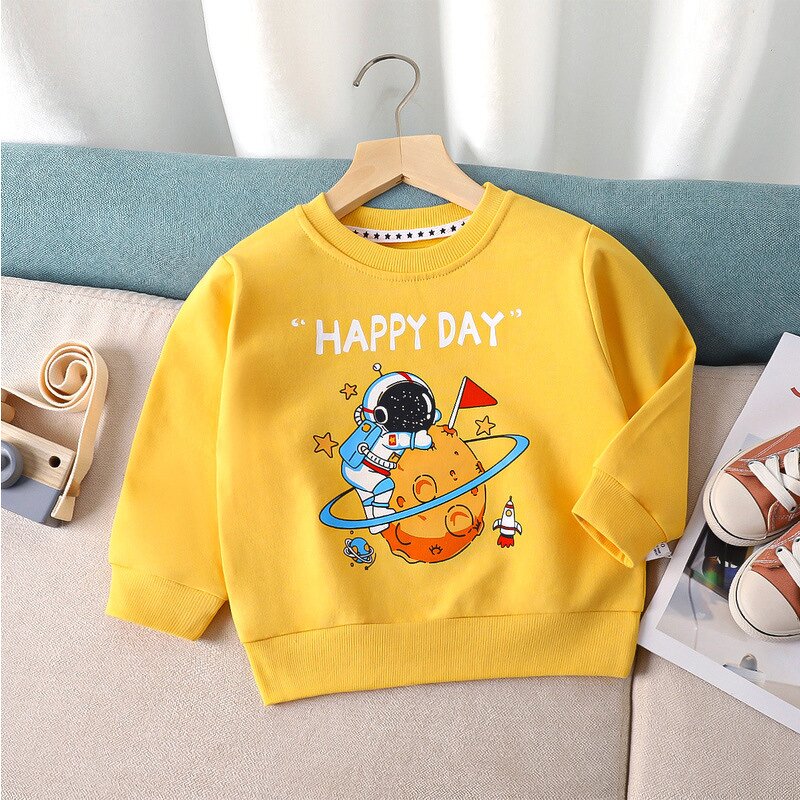 Kids T-shirt Manufacturer - Wholesale 25 New Spring Autumn Printed for Middle Large Children Cartoon Single-piece