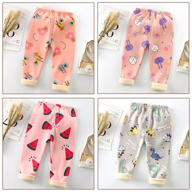 Children's Velvet Pants Manufacturer - 23 Autumn Winter New Thick Warm Pants Leggings