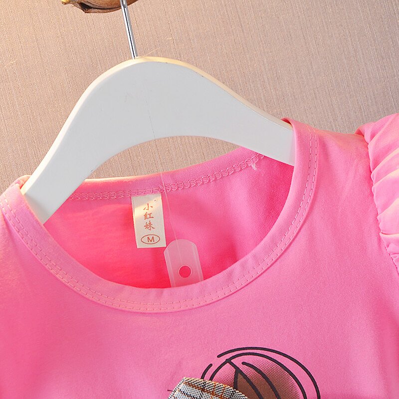 Girls Summer Clothing Manufacturer - 2023 New Summer Baby Girl Korean Style Suit Small Medium Girls Cotton Short Sleeve
