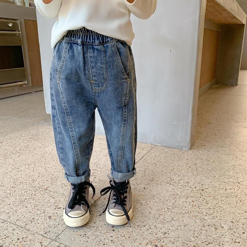 Boys Jeans Manufacturer - Spring Autumn Korean Baby Pants Children Wearing Long Pants Radish Pants