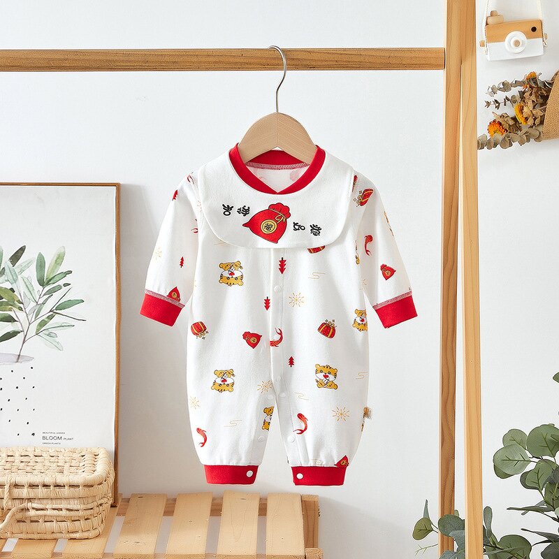 Infant Conjunctivated Clothing Manufacturer - Cotton Newborn Climbing Baby Clothes Young Children Without Bone Sewing