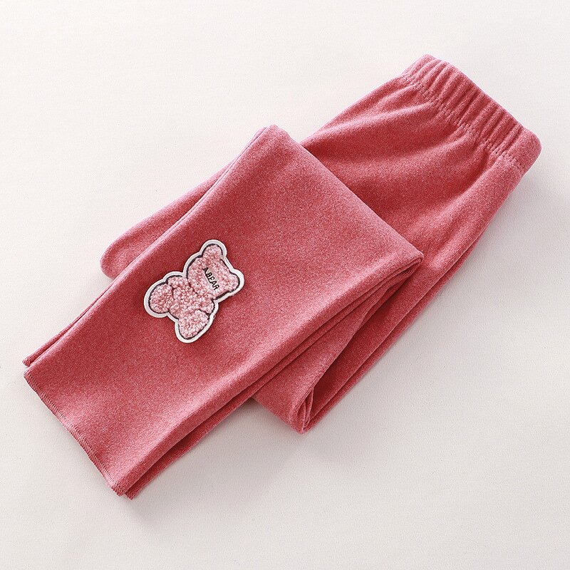 Children's Bottom Pants Manufacturer - Autumn Winter New Korean Baby Elastic Trousers Cartoon Girl Thin Exterior
