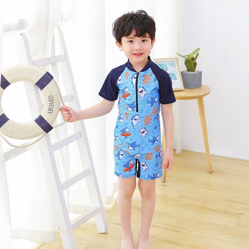 Children's Swimsuit Manufacturer - Cute Boys Fast Dry Baby Swimwear Climbing Clothes