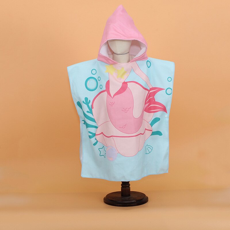Children's Bath Towel Manufacturer - 2024 Spring New Cartoon Printing Comfortable Cape Cloak Cheap
