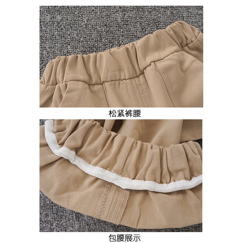 Children's Clothing Set Manufacturer - New 2023 Fashion Baby Two Sets Short-sleeved Embroidery Letters Short Sleeve