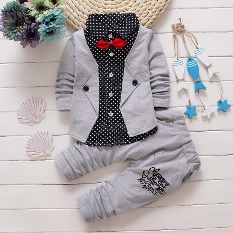 Children's Clothing Suit Manufacturer - 2024 Spring Autumn New Infant Gentleman 3-piece 0-4 Years Old 2-piece