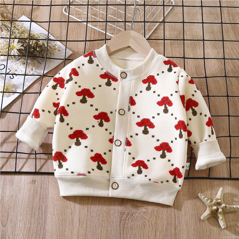 Children's Knitted Jackets Manufacturer - 2025 Autumn Winter New Versatile for Boys Girls Warm Cardigans Thick Outerwear