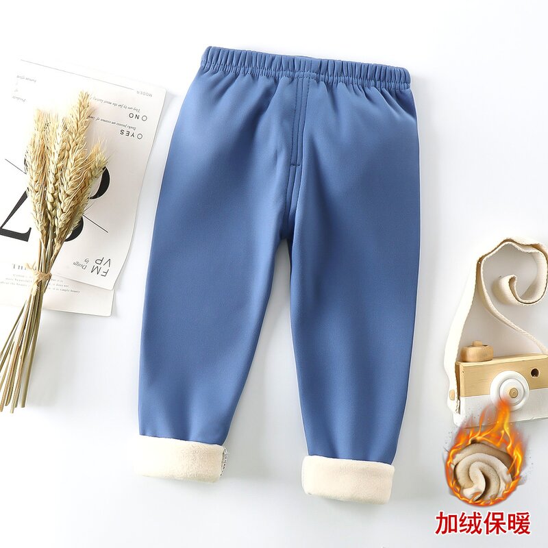 Children's Velvet Pants Manufacturer - 23 Autumn Winter New Thick Warm Pants Leggings