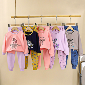 Kids Winter Clothing Manufacturer - Pure Cotton Girls Home Clothes Boys Teenagers Warm Autumn Clothes 0-12 Years & OEM