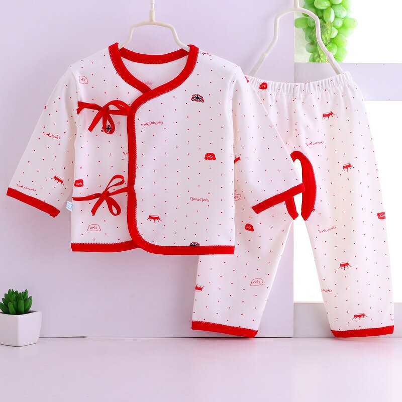 Newborn Underwear Set Manufacturer - 2023 Autumn New Pure Cotton Two-piece Pajamas