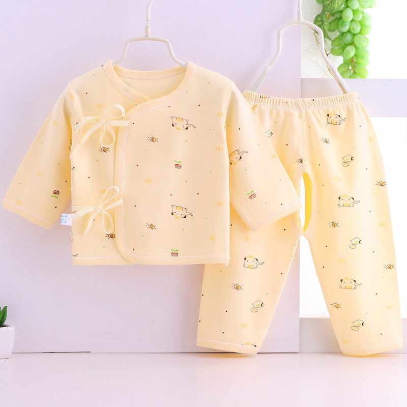 Newborn Underwear Set Manufacturer - 2023 Autumn New Pure Cotton Two-piece Pajamas