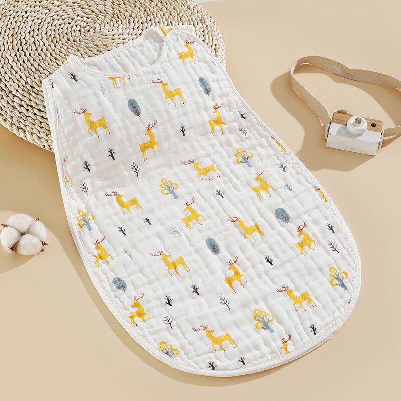 Newborn Sleeping Bag Manufacturer - Cotton Six-layer One-piece Anti-vest Children's Sleeping Bag