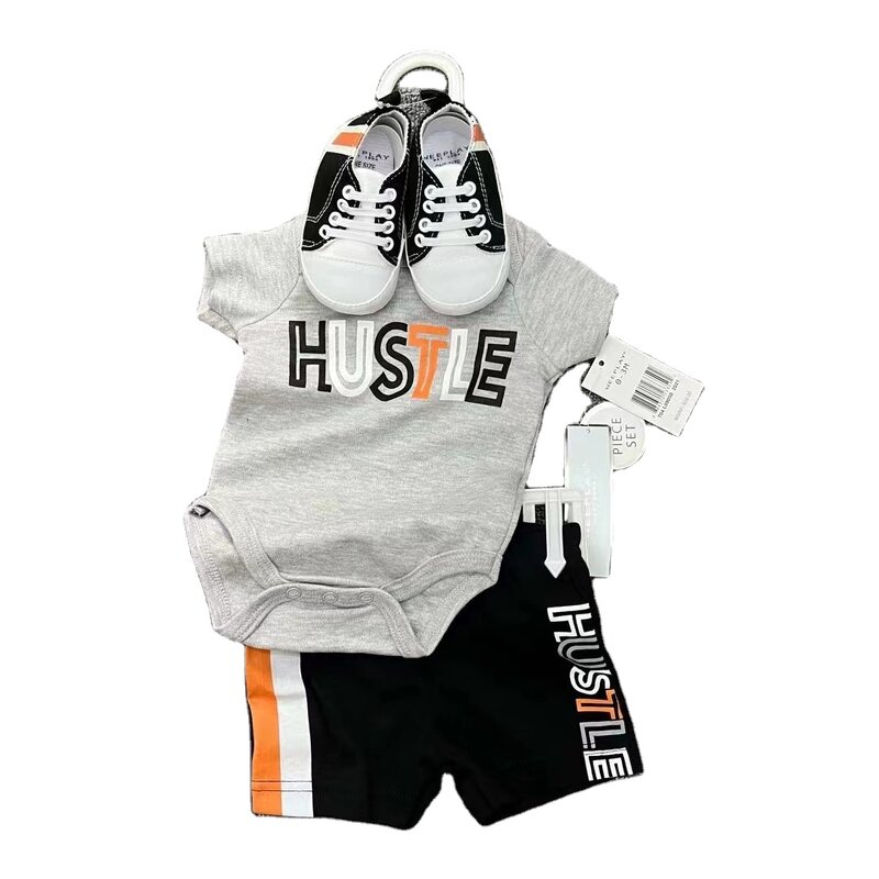 Baby Suit Manufacturer - Foreign Trade Wholesale Newborn Baggage Pants Set 3PCS Pure Cotton