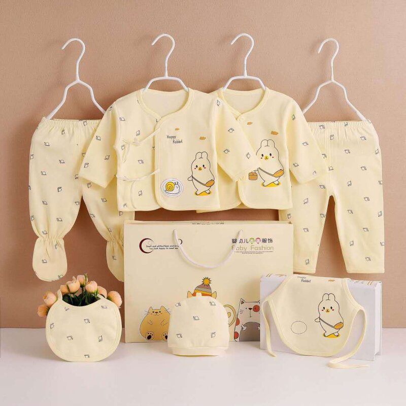 Newborn Clothing Set Manufacturer - Cotton Seven-piece Baby Combed Cotton Grinding Clothes