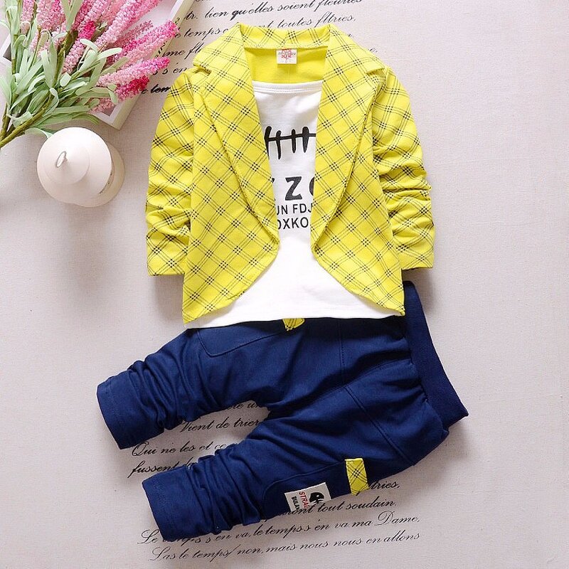 Boys Suit Manufacturer - 25 Spring Autumn New Infant Gentleman Suit 0-4 Years Old 2-Piece Kids Winter Canvas Fabric