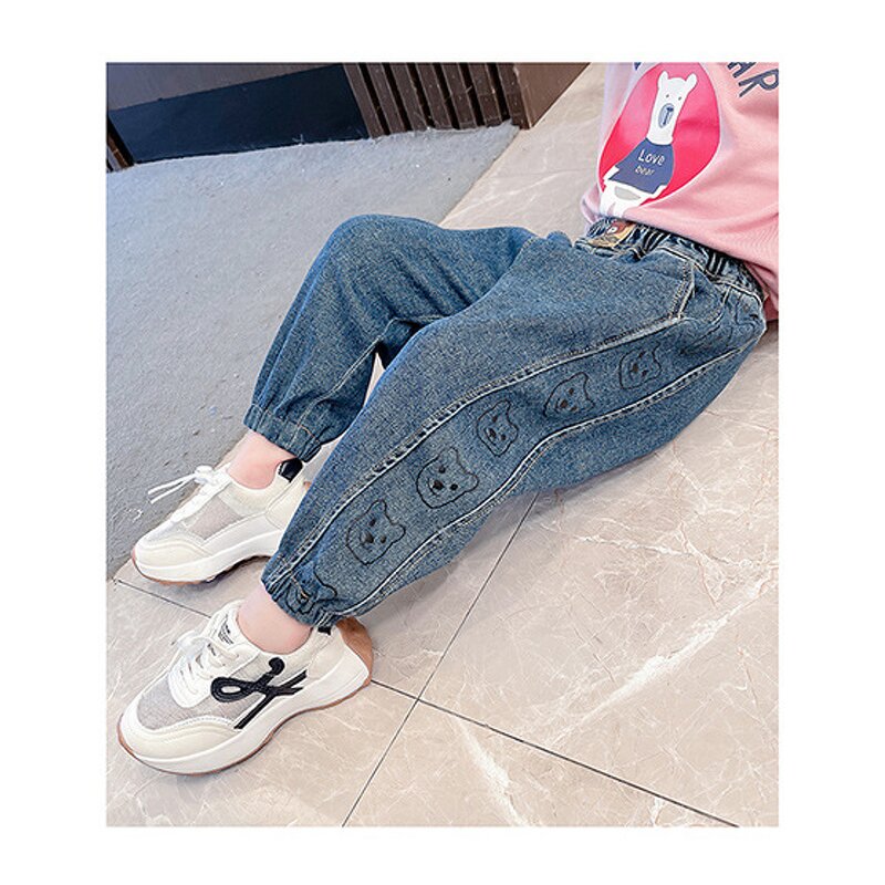 Children's Western Pants Manufacturer - Spring Autumn 2023 New Autumn Girl Baby Bear Pants