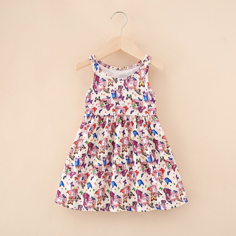 Girls A-line Skirt Manufacturer - Summer Korean Young Children Universal Printed Milk Silk Children's